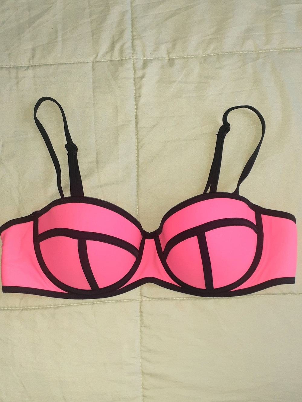 Women's Neon Pink Bikini Top